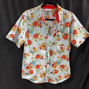Scooby Doo Hawaiian Button Up Shirt Mens Medium Monster